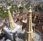 Conservation et Restauration de la Collégiale de Neuchâtel: Avant le démontage des échafaudages